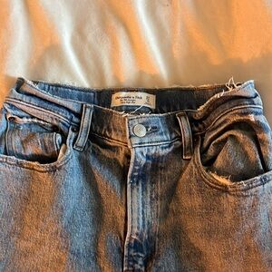 Abercrombie and fitch Curve Love Ultra High Rise 90s Straight Jean